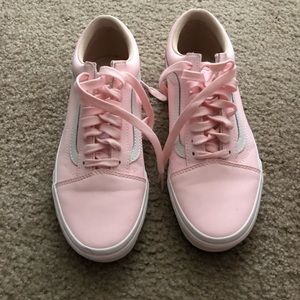 Baby pink old skool vans